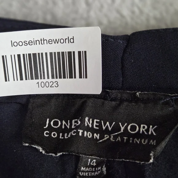Jones New York Blue Trousers with Elastic Waistband - Picture 7 of 7